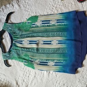 Rose & Olive size small flowy blouse